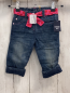 Preview: blue seven neu Hose Gr. 68  blau Jeans pink Gürtelband mit roten Punkten und Herzen