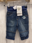 Preview: blue seven neu Hose Gr. 56  blau Jeans Dinoaufnäher gefüttert