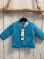 Preview: Boboli neu Sweatjacke Gr. 68  blau  innen bunt gestreift