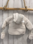 Preview: 2tlg Boboli neu Plüschjacke + Handschuhe Gr. 68  weiß Kapuze mit Ohren