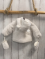 Preview: 2tlg Boboli neu Plüschjacke + Handschuhe Gr. 56  weiß Kapuze mit Ohren