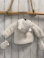 Preview: 2tlg Boboli neu Plüschjacke + Handschuhe Gr. 62  weiß Kapuze mit Ohren