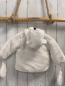 Preview: 2tlg Boboli neu Plüschjacke + Handschuhe Gr. 74  weiß Kapuze mit Ohren