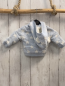 Preview: Boboli neu Strickjacke Gr. 62  hellblau weiße Sterne Strick Kapuze 