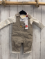 Preview: 2tlg Boboli neu Langarmshirt + Latzhose Gr. 56  weiß gelbe Sterne + beige Kord gefüttert gestickte Schrift + Stern