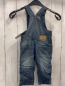 Preview: blue seven neu Latzhose Gr. 74  blau Jeans gefüttert braune Nähte