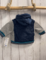 Preview: neu Kiabi Jacke Gr. 62  blau Sweatärmel blau petrol Streifen Kapuze NP 10,95€