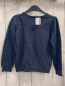 Preview: H&M  Pullover  Gr. 110  blau Strick braun Glitzerschleife 