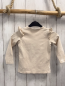 Preview: name it  Langarmshirt  Gr. 92  beige Reh Rüschen an den Schultern 