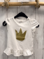Preview: H&M  T-Shirt  Gr. 86  weiß goldene Glitzerkrone 