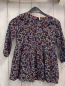 Preview: Esprit  Kleid  Gr. 98  blau bunter Blumen orange Bund 