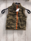 Preview: Carter´s  Weste  Gr. 80  oliv beige gemustert Fleece orange Reißverschluss 