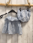 Preview: 2tlg H&M  Sommerbluse + Shorts  Gr. 80  hellblau weiß kariert Rüschen 