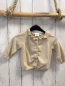 Preview: Tape à l´ oeil  Strickjacke  Gr. 68  beige goldene Glitzerpunkt Rüschen 