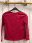 Preview: Okaidi  Langarmshirt  Gr. 128  rot Möwe mit Blumen + glitzer 