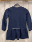 Preview: Vertbaudet  Kleid  Gr. 128  blau mit silber Glitzerfäden silber Pailettenherz 