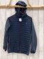 Preview: Jack & Jones  Softshelljacke  Gr. 152  blau gesteppter Körperbereich Kapuze roter Reißverschluss 