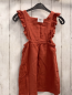 Preview:   Kleid  Gr. 122  rost Struktur Rüschen 