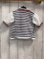 Preview: Emile et Rose  Poloshirt Gr. 68  weiß blaue Streifen rot bau weißer Streifenbund 