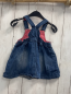 Preview: H&M  Trägerrock  Gr. 80  blau Jeans Hello Kitty 