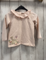 Preview: Next  Langarmshirt  Gr. 92  rosa Kragen pink umhäkelt Hasen Blumen 