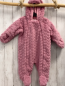 Preview: Sterntaler  Plüschoverall Gr. 74  rosa Kapuze mit wegklappbaren Handschuhen 