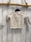 Preview: Sense Organics  Stickjacke  Gr. 86  creme Lochmuster 