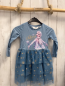 Preview: H&M Kleid Gr. 98  blau Tüllrock mit Glitzerflocken Elsa