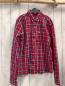 Preview: Abercrombie  Hemd  Gr. 158/164  rot blau hellblau weiß gelb kariert 