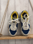 Preview: Blauer Schuhe Gr. 40  weiß blau dunkelrot innen gelb (minimale Gebrauchsspuren)