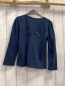 Preview:   Langarmshirt  Gr. 128  blau Stitch goldene Pailettnschrift 