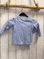 Preview: Name it  Langarmshirt  Gr. 80  hellblau Rollschuhe Schrift mit golden Glitzer 