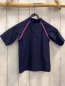 Preview:   UV-Schutzshirt  Gr. 110  blau pink Pailettenflosse silber Schrift + Meerjungfrau 