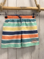 Preview: H&M  Badeshorts  Gr. 122/128  orange weiß petrol hellgrün gelb graue Streifen 