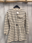 Preview: zara Kleid Gr. 122  beige schwarze Streifen