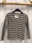 Preview: H&M  Pullover  Gr. 110  schwarz beige Streifen Rippen 