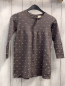 Preview: Alana  Kleid  Gr. 104  grau weiße Punkte 