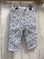 Preview: H&M Hose  Gr. 68  weiß hellblaue Kirschen blaue Blumn Bund verstellbar  