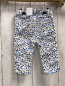 Preview: H&M Hose  Gr. 68  weiß hellblaue Kirschen blaue Blumn Bund verstellbar  