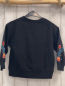 Preview: Zara  Pullover  Gr. 110  schwarz gestickte Blumen 
