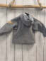 Preview: Steiff  Fleecejacke  Gr. 74  grau Kapuze 