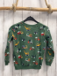 Preview: Alana Pullover Gr. 116  grün bunte Baufahrzeuge 