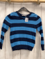 Preview: H&M  Pullover  Gr. 116  blau hellblaue Streifen Strick 