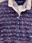 Preview: Tommy Hilfiger  Poloshirt  Gr. 152  blau Früchte Blätter rosa hellblauer Polokrage 
