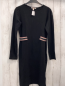 Preview: Esprit  Kleid Gr. M  schwarz + altrosa weiß schwarze Streifen 