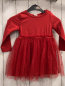 Preview: H&M Kleid Gr. 86  rot Tüllrock mit Glitzer