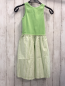 Preview: Zara  Kleid  Gr. 152  hellgrünes Rippenoberteil hellgrün weiß gestreifter Rock 