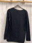 Preview: neu  Langarmshirt Gr. S schwarz Schrift weiße Perlen Schrift NP 2,95 € 