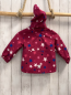 Preview:   Softshelljacke  Gr. 80  beerenton bunte Sterne Kapuze 