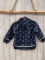 Preview:   Regenjacke  Gr. 98  blau gummiert hellblaue Einhörner pink Fleecefutter 